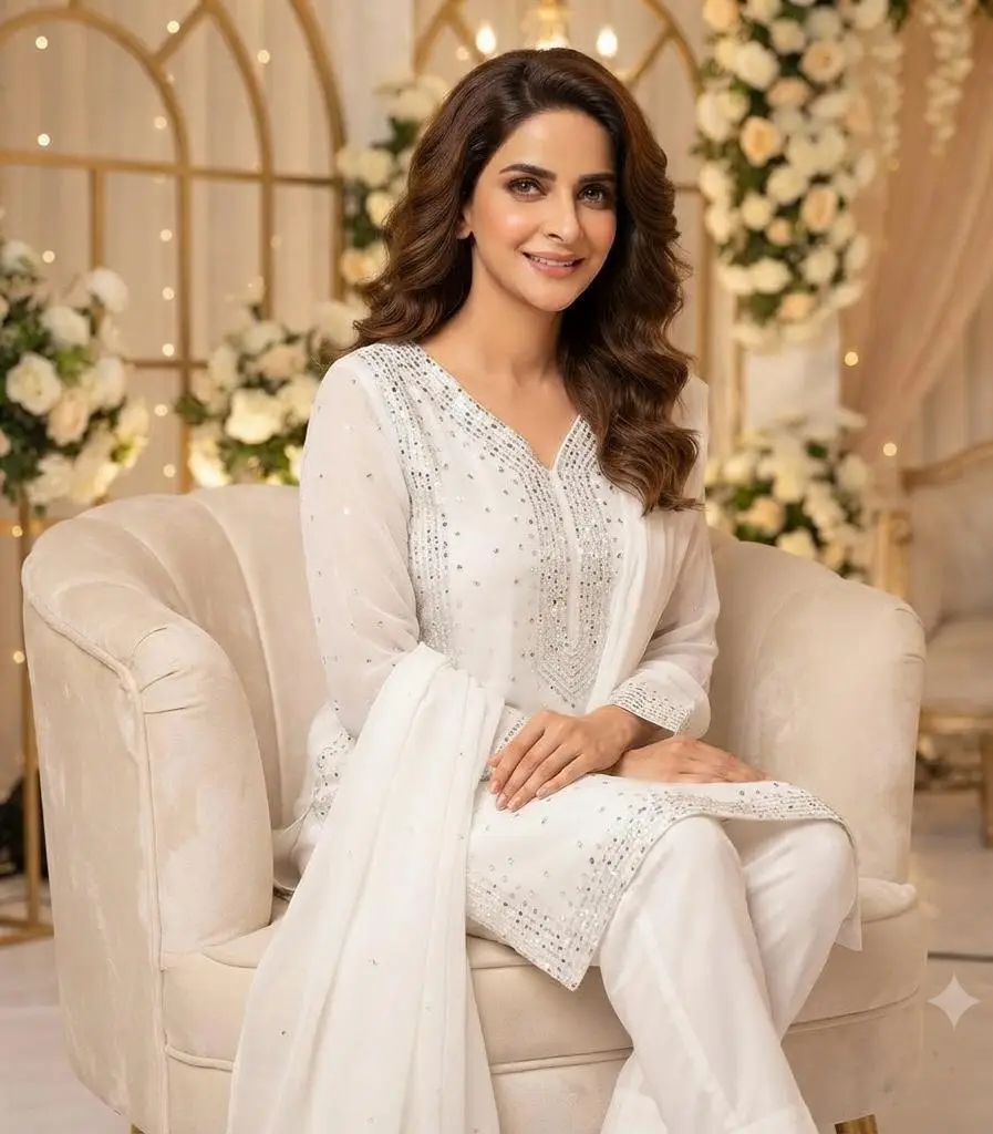 2 Pcs Women's Unstitched Hand Work Suit