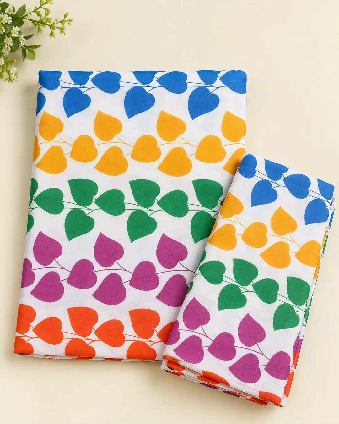 2 Pcs Women's Unstitched Printed Suit very Good Quality
