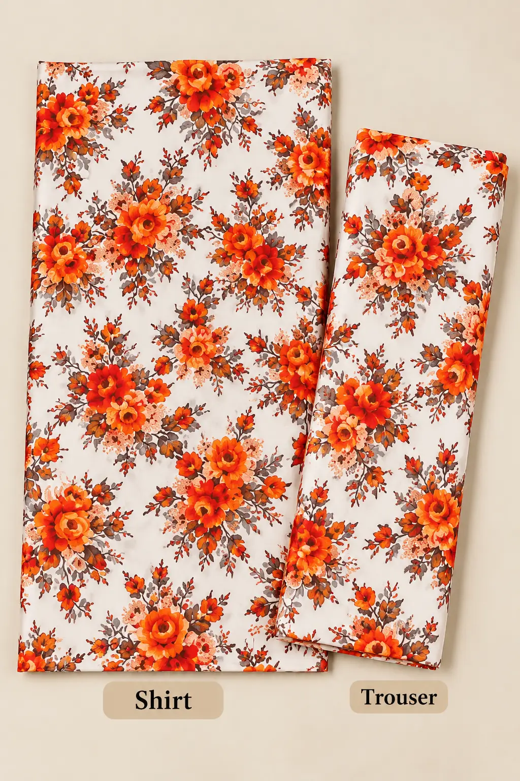 2 Pcs Women's Unstitched Printed Suit very Good Quality