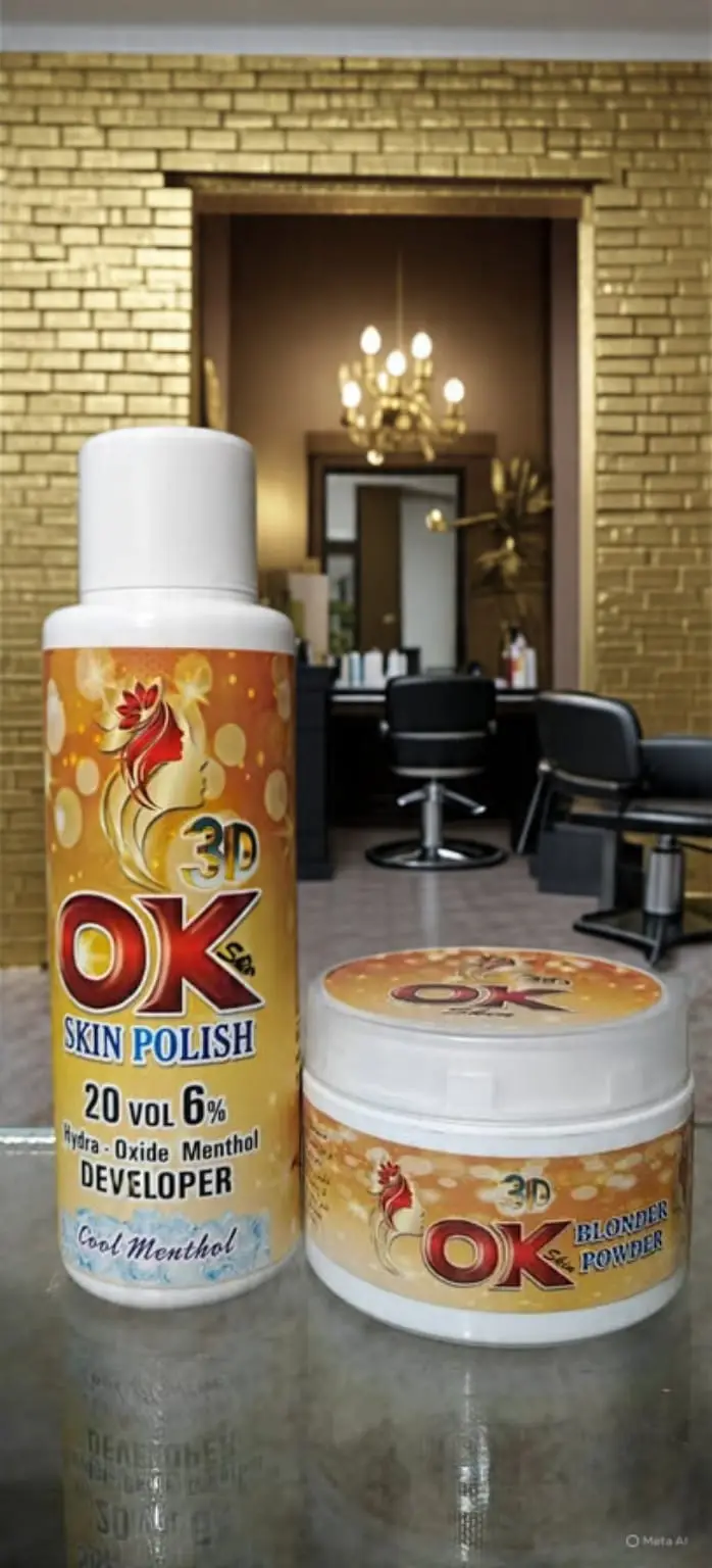 OK 3D Exfoliator Skin Polisher & Activator 500 ML with whitening capsule