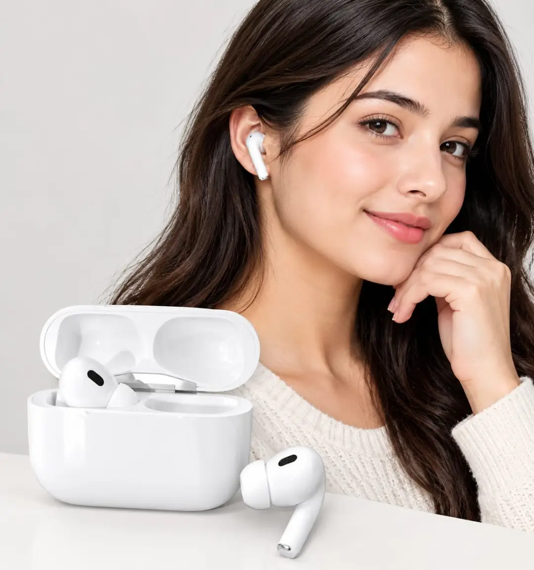 Black Long-Lasting Battery With Fast Charge 2 Earbuds