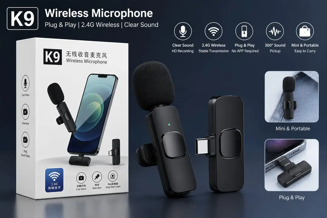 Black Advanced Noise Cancellation For Any Environment 9 Microphone