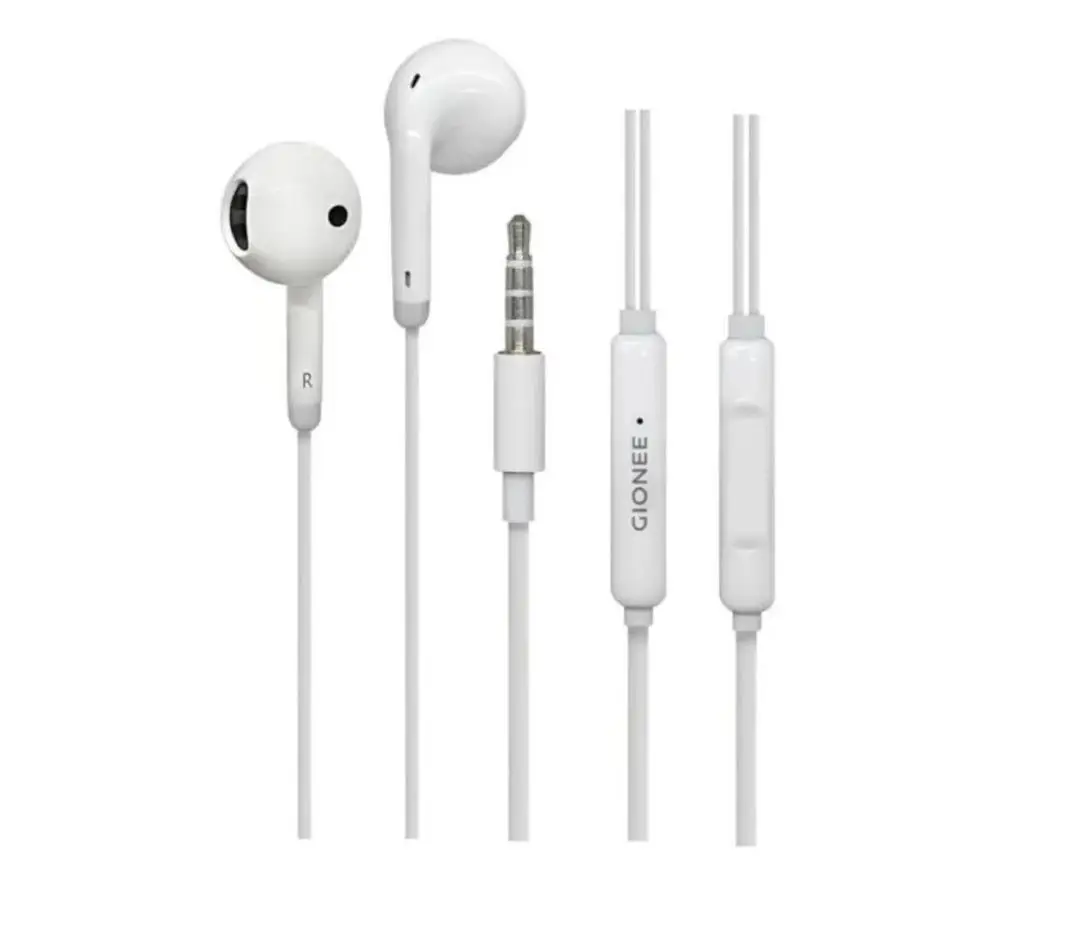 Gionee Wired Earphones White ABS Plastic 65cm