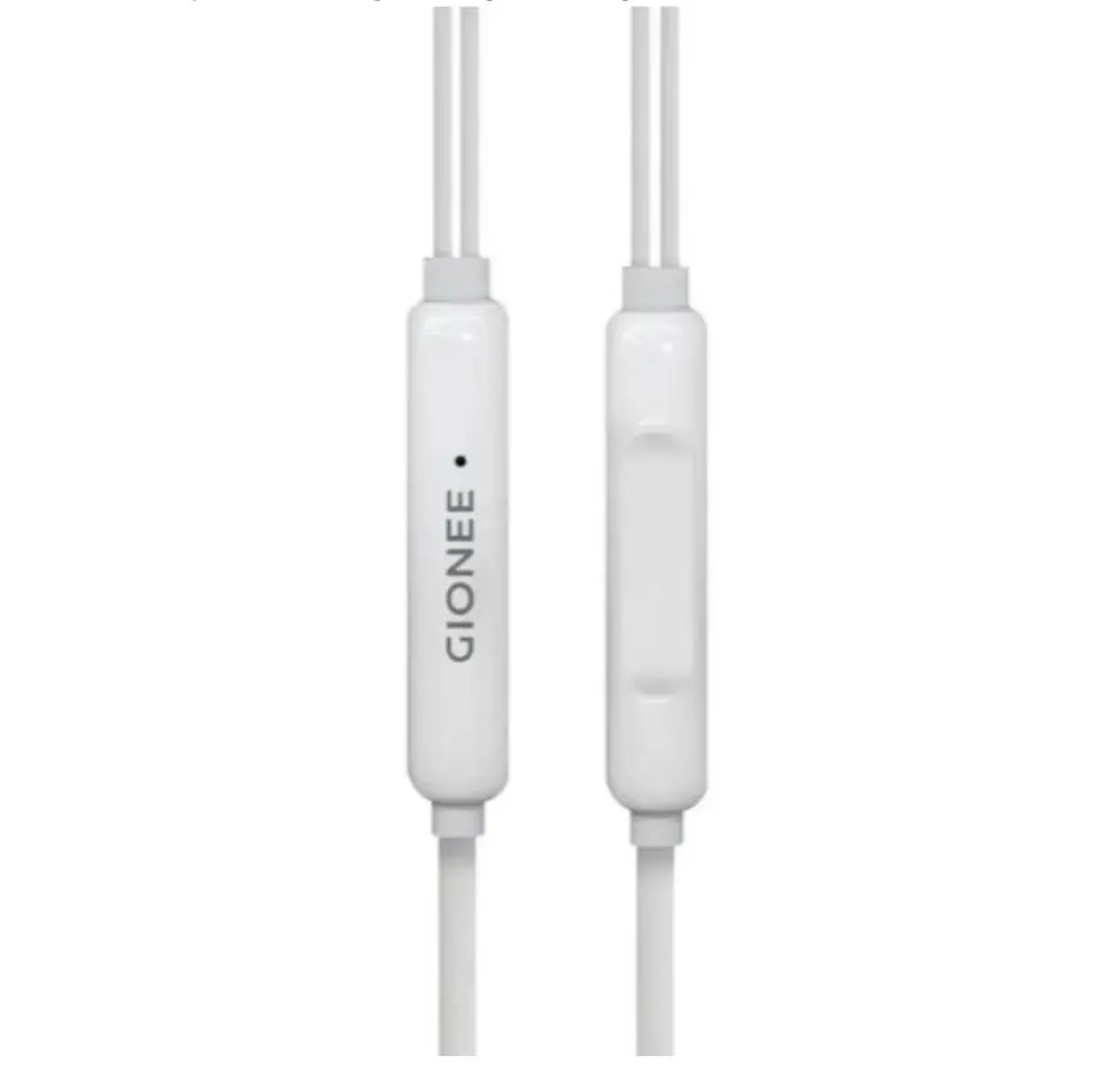 Gionee Wired Earphones White ABS Plastic 65cm