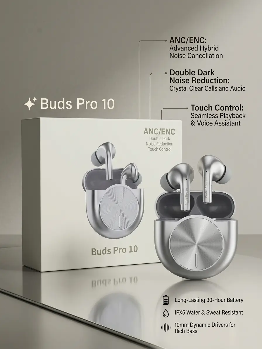 Buds Pro 10 Long Lasting Battery