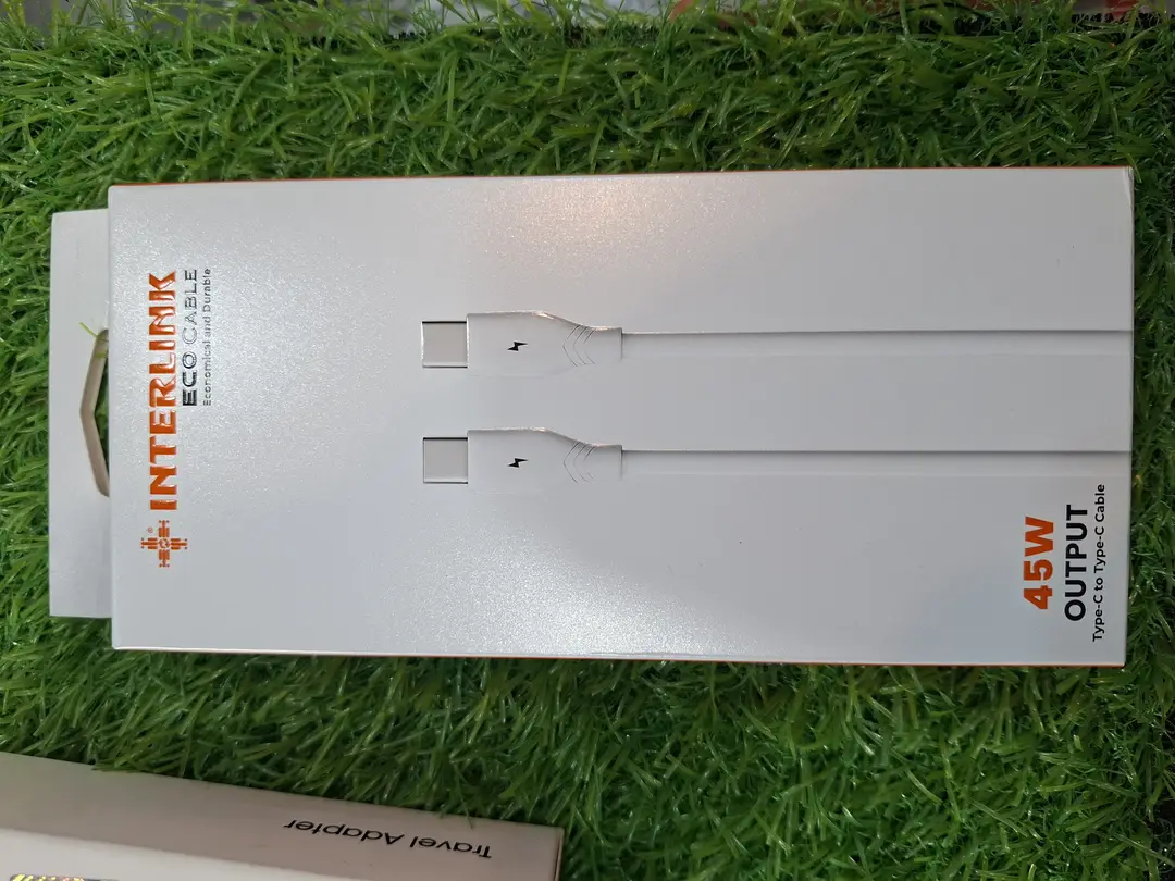 Interlink Eco Cable USB-C to USB-C 45W Fast Charging Cable 1M - 480Mbps Data Transfer Premium Quality