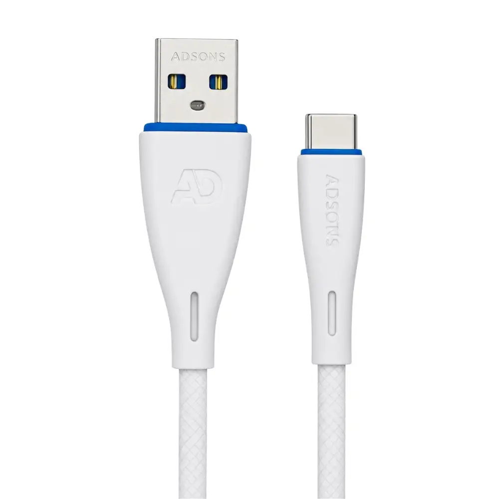 ADSONS AD-C9 25W USB-A to USB-C Fast Charging Cable, Data Cable, Transfer Cable, 1.2 Meter