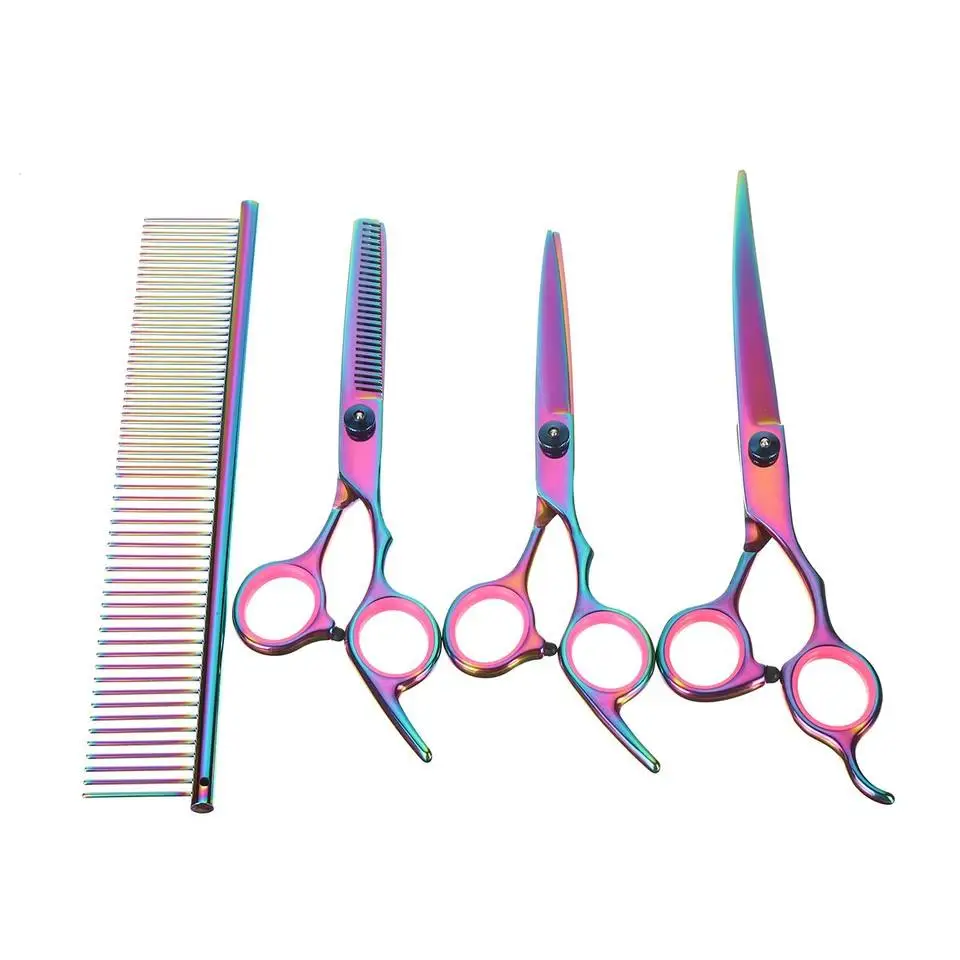 Professional Pet Dog Cat Grooming Scissors Kit
