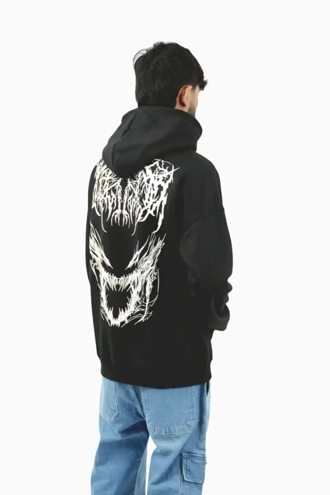 1 Pc Men's Polyester Printed Hoodie