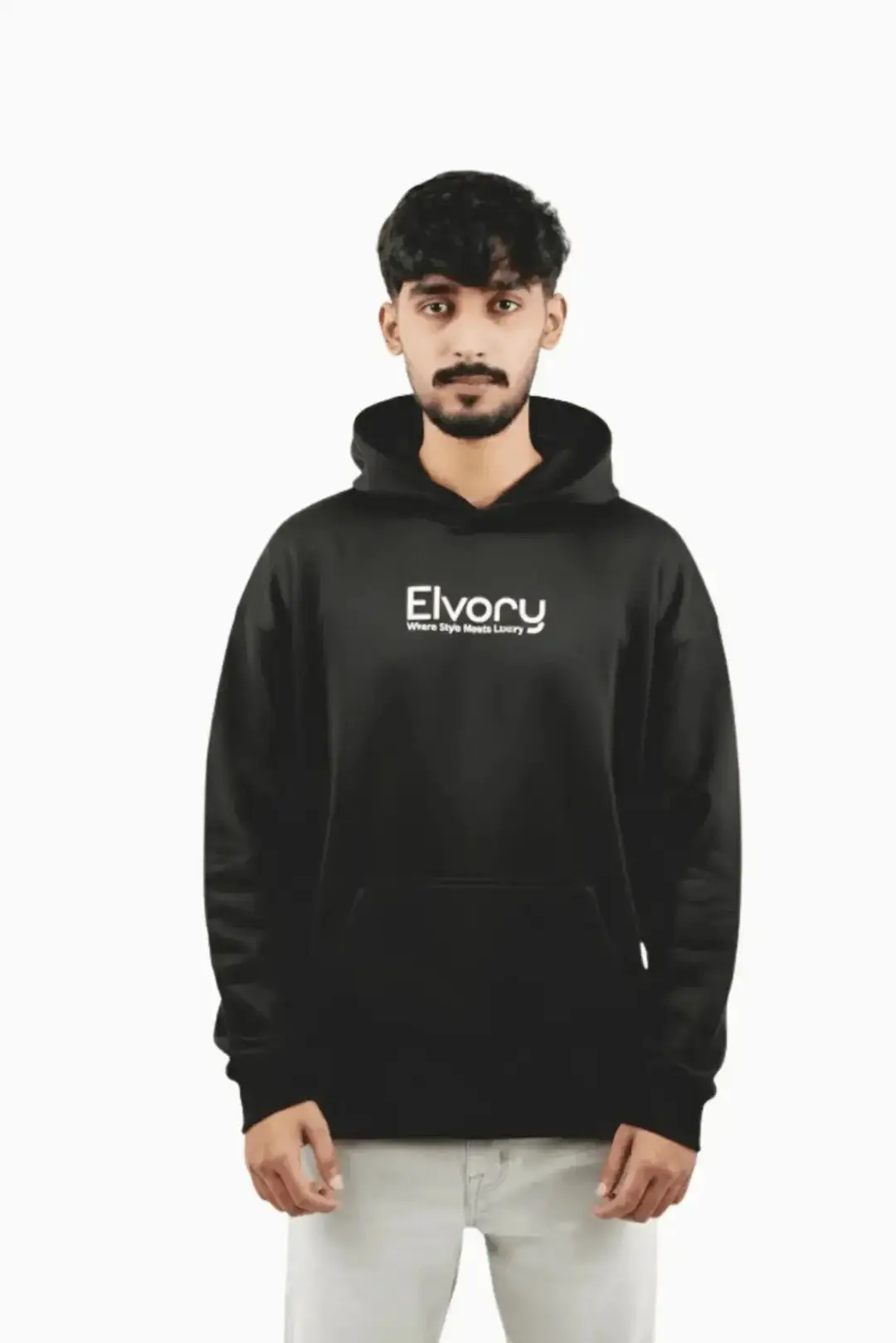 1 Pc Men's Micro Printed Hoodie