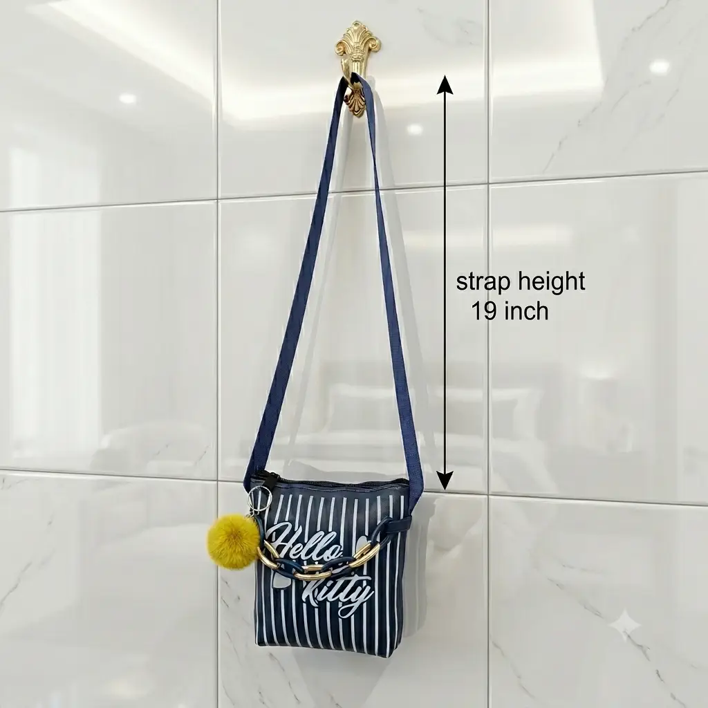 Hello Kitty Premium Kids Girls Crossbody Bag With Long Strap