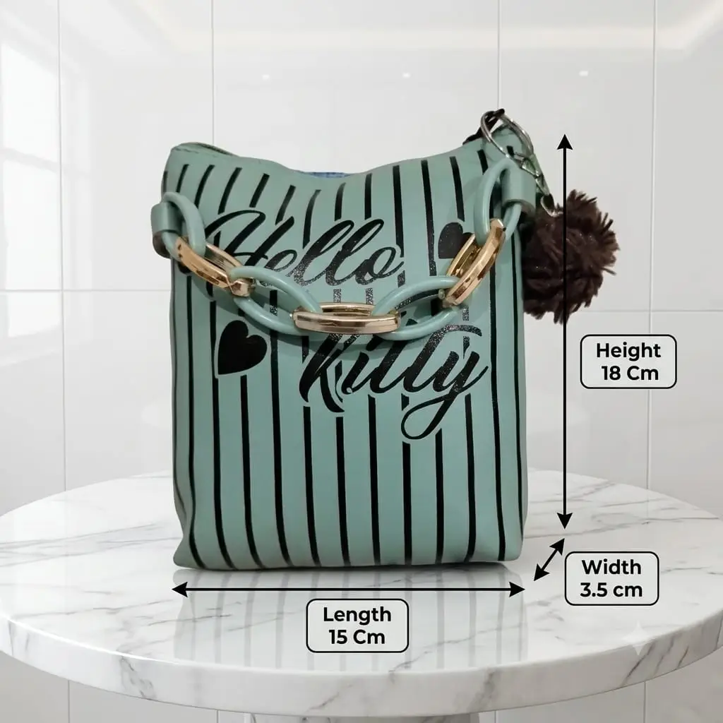 Hello Kitty Premium Kids Girls Crossbody Bag With Long Strap