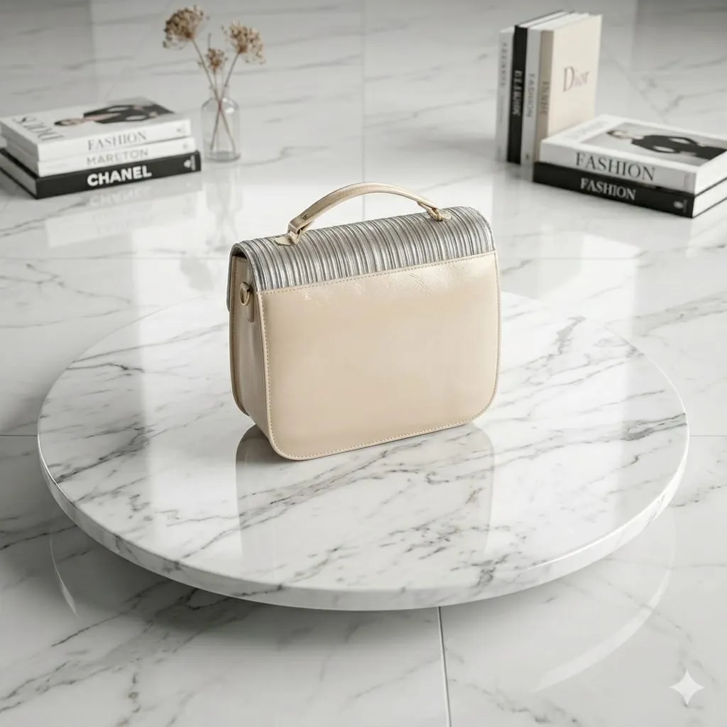 Elegant Blossom Crossbody Bag With Long Strap