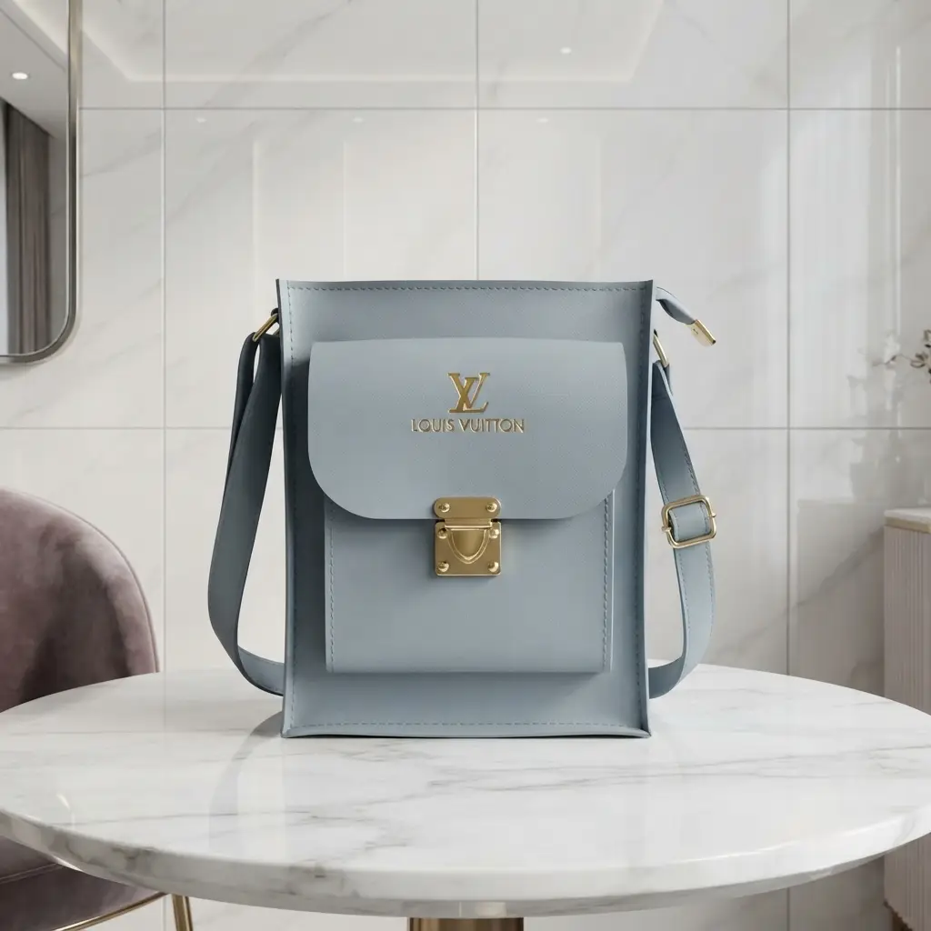 Ladies Elegance Vertical Crossbody Bag With Long Adjustable Strap