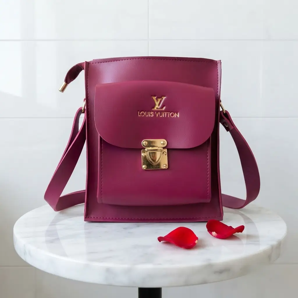 Ladies Elegance Vertical Crossbody Bag With Long Adjustable Strap