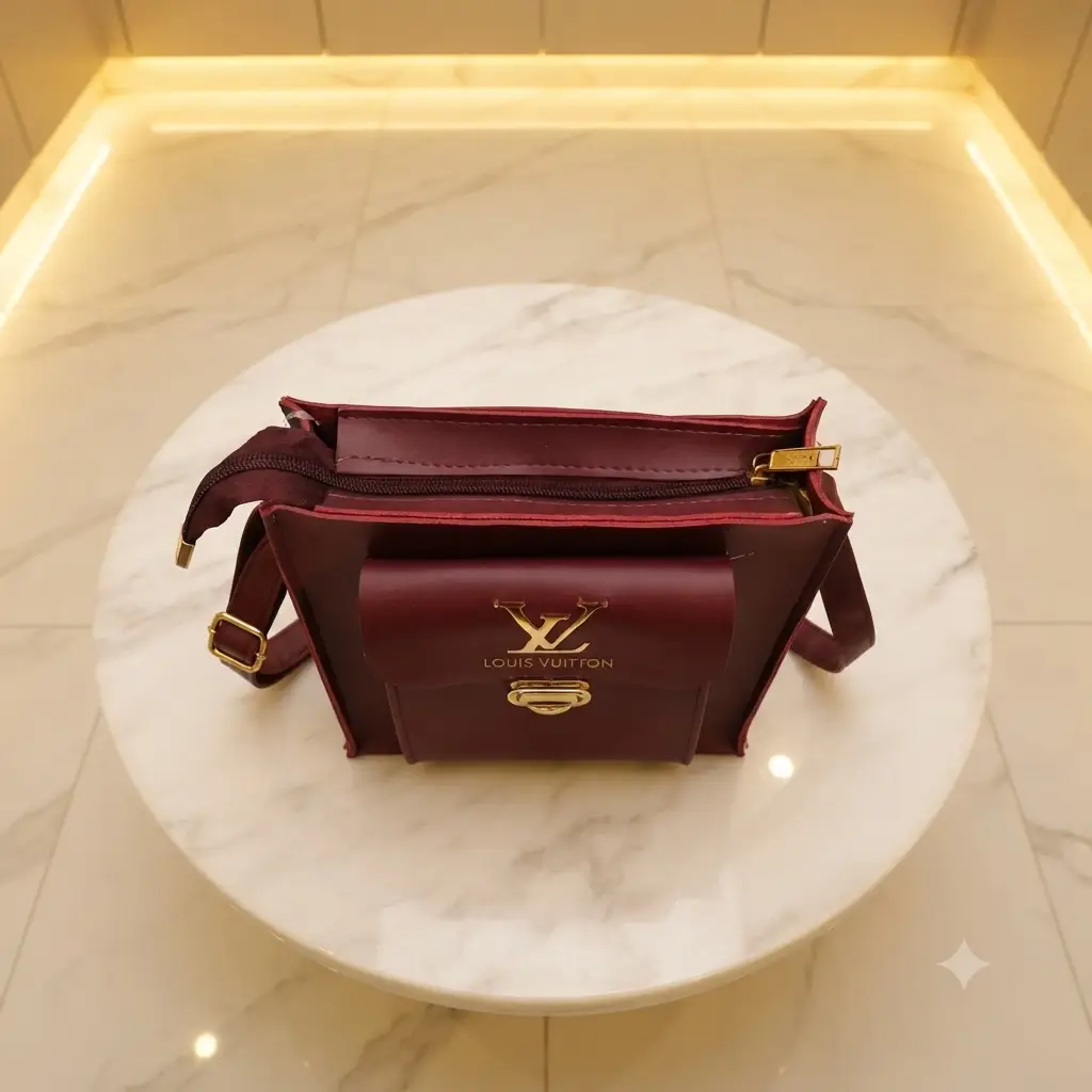 Ladies Elegance Vertical Crossbody Bag With Long Adjustable Strap
