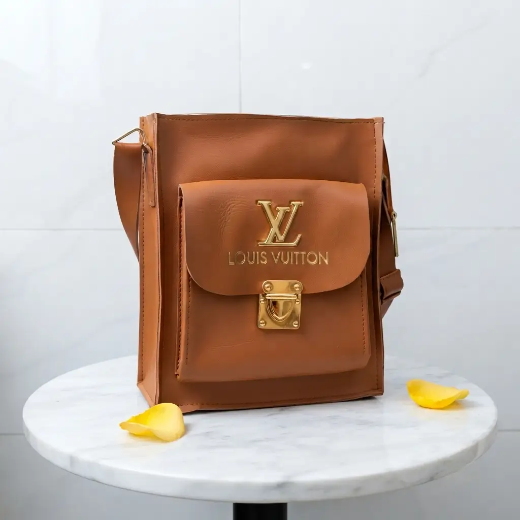 Girl's Royal Sling Bag With Long Adjustable Strap