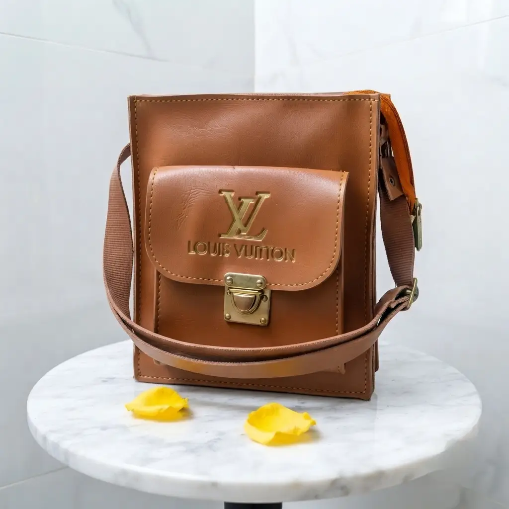 Girl's Royal Sling Bag With Long Adjustable Strap