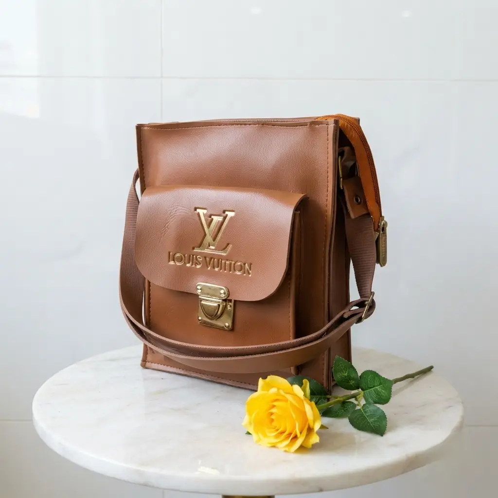 Girl's Royal Sling Bag With Long Adjustable Strap