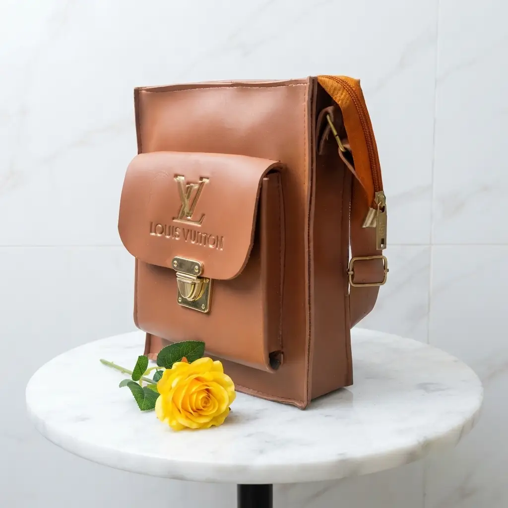 Girl's Royal Sling Bag With Long Adjustable Strap