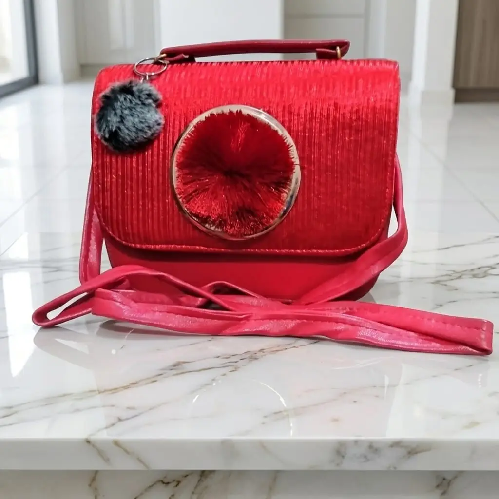 Queen Aura Elegant Texture Hand & Shoulder Bag-Long Strap