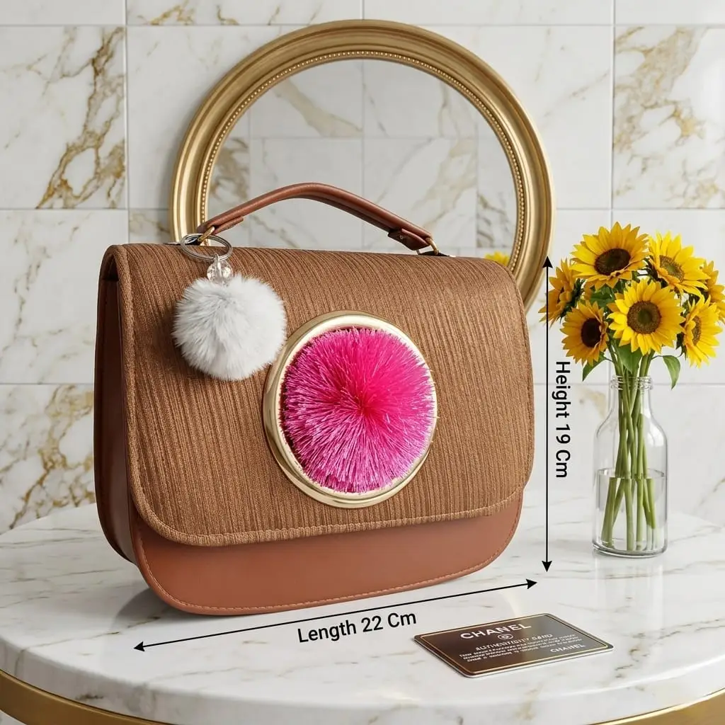 Queen Aura Elegant Texture Hand & Shoulder Bag-Long Strap