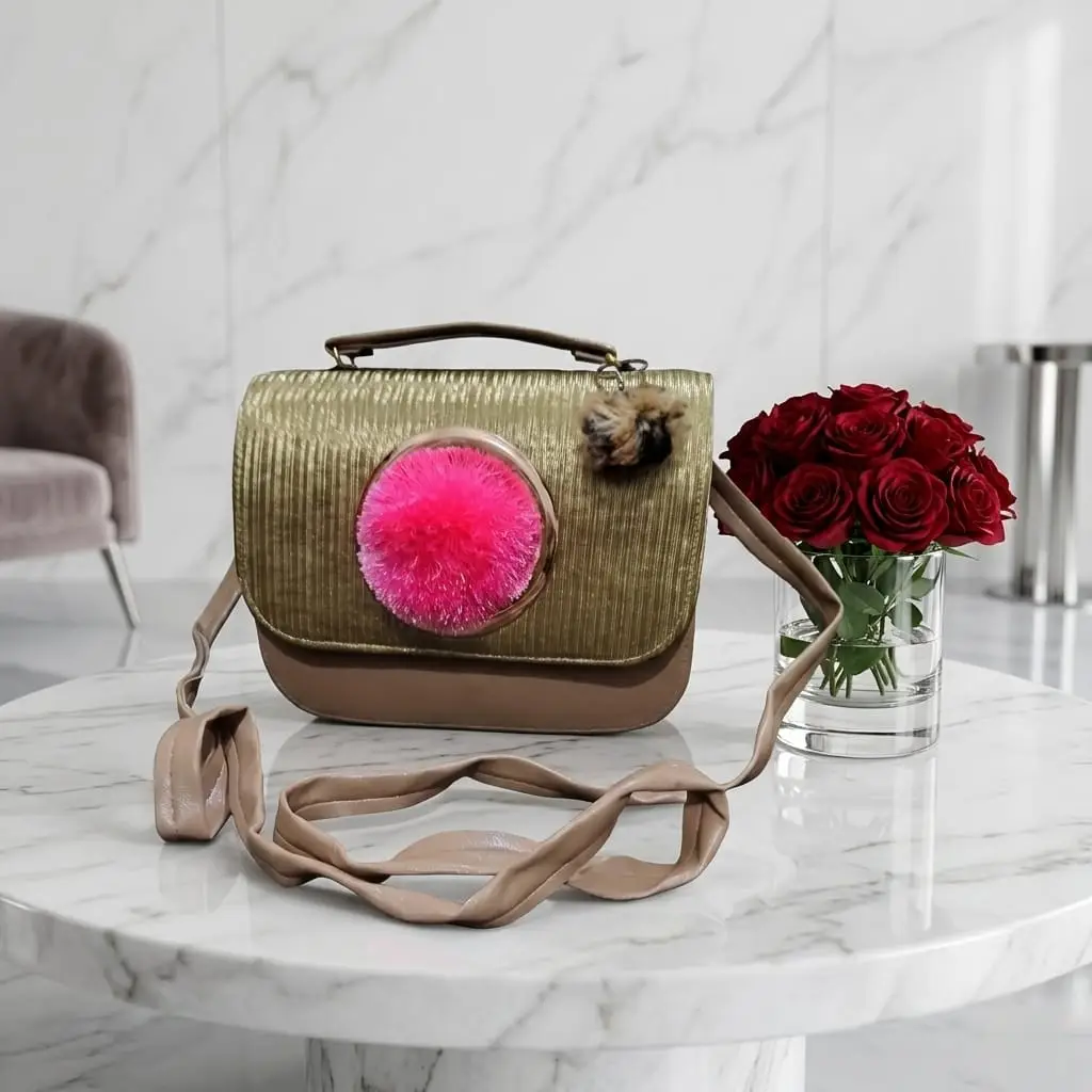 Queen Aura Elegant Texture Hand & Shoulder Bag-Long Strap
