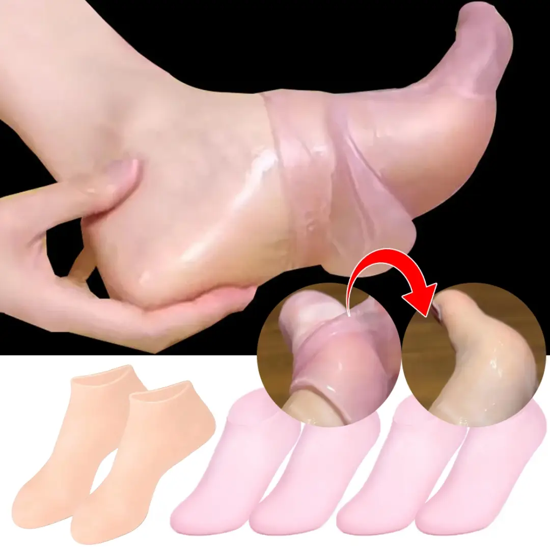 1 Pair Silicon Moisturizing Socks Silicone Gel Socks