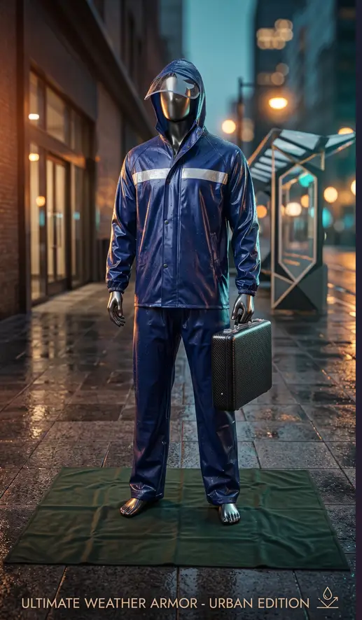 1 Pc Polyester Fiber Rainsuit