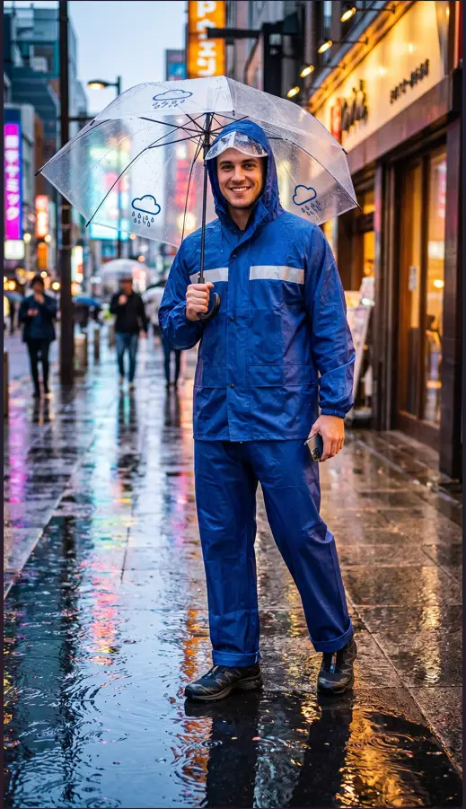 1 Pc Polyester Fiber Rainsuit