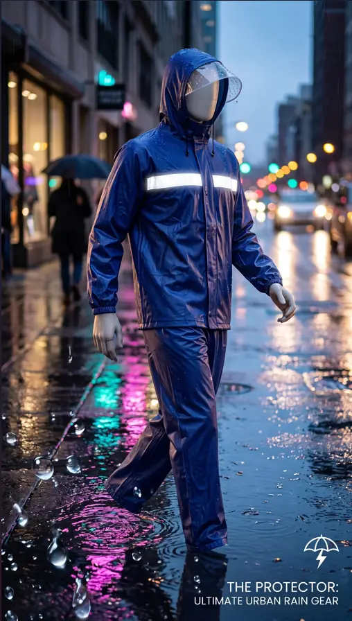 1 Pc Polyester Fiber Rainsuit