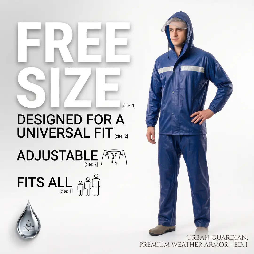 1 Pc Polyester Fiber Rainsuit
