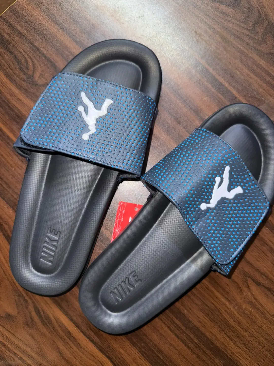 Men's EVA Blue Jordan Fancy Slide Slippers