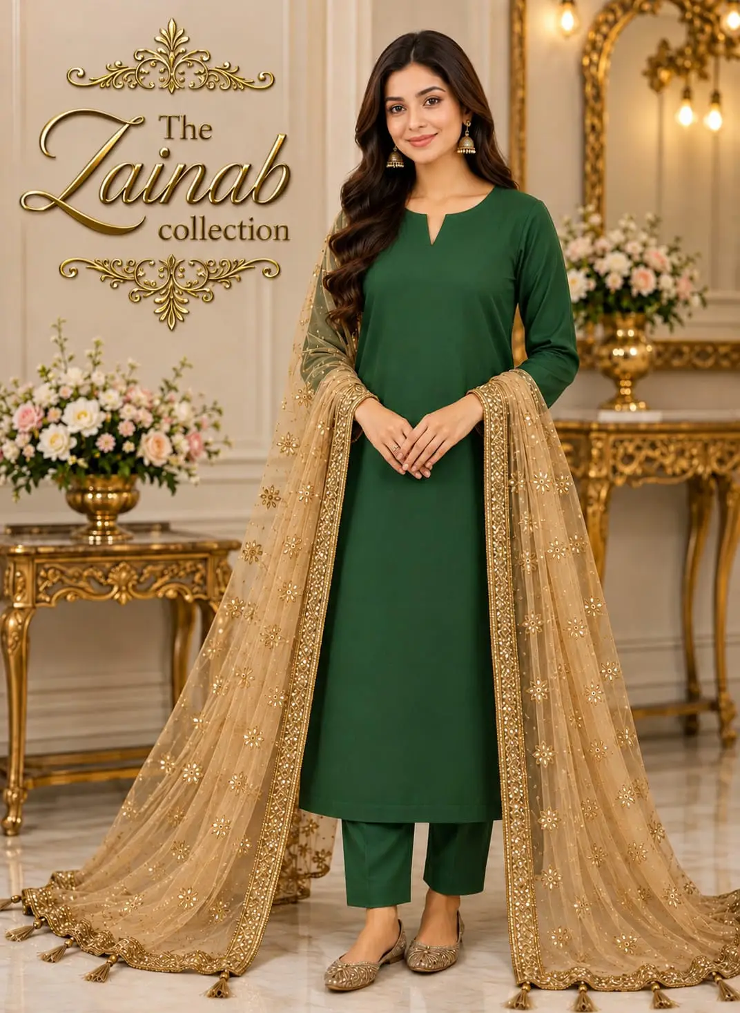 party dress 3Pcs Unstitched Plain Suit katan shirt & trouser