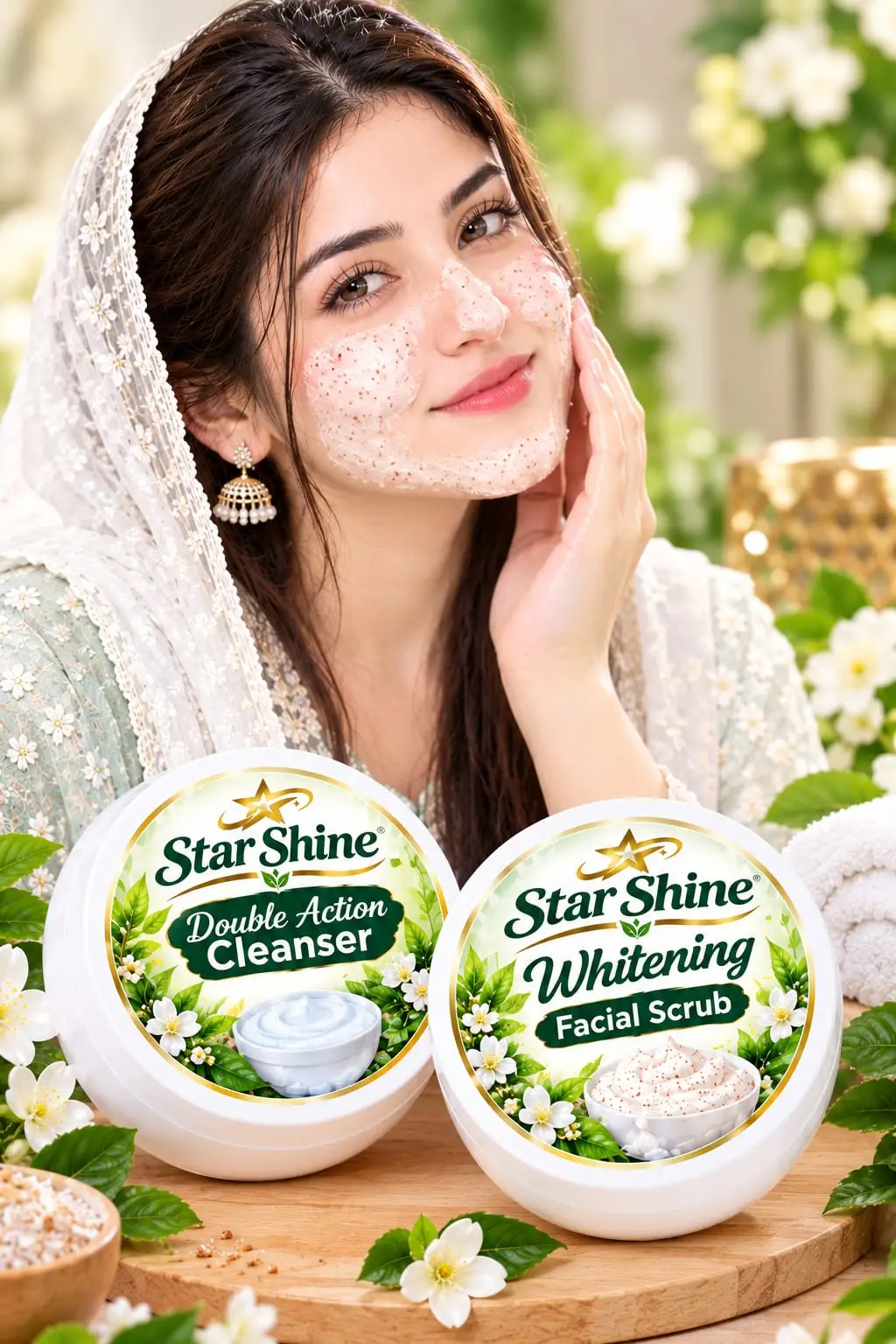 Facial Kit Whitening And Brightening , remove dirt