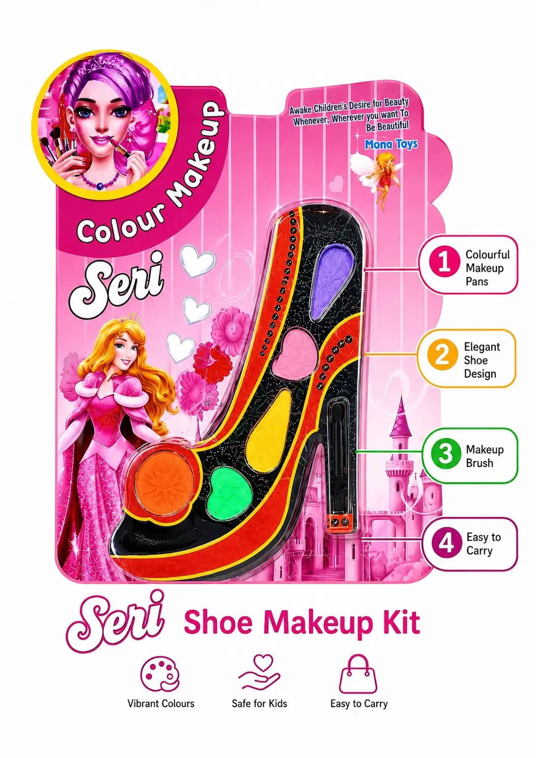 Girl's Plastic Toy Makeup Kit