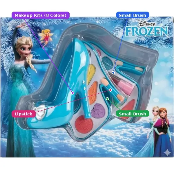 Girl's Colorful Shades Shoe Toy Makeup Kit