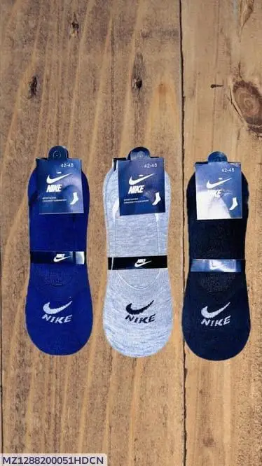 Sport Socks Pack of 3 Cotton Navy Black Grey | Sport Socks