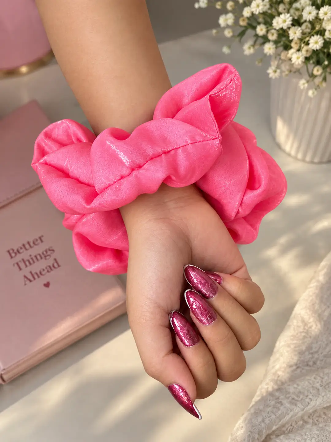 Pack of 10 Tulips Scrunchies