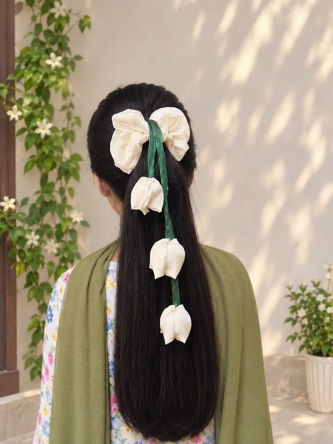 Pack of 10 Tulips Scrunchies