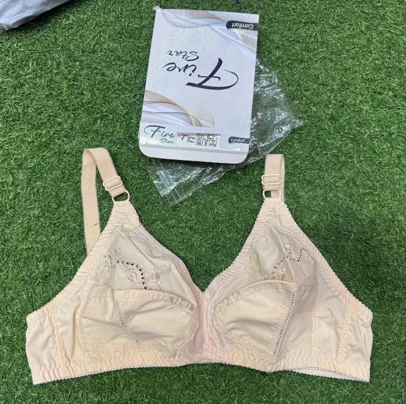 Cotton Embroidered Comfortable And Breathable Full Cup Bra