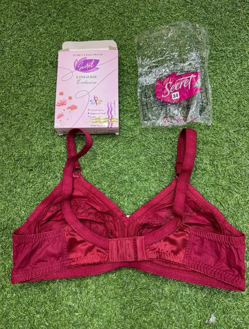 Cotton Embroidered Comfortable And Breathable Full Cup Bra
