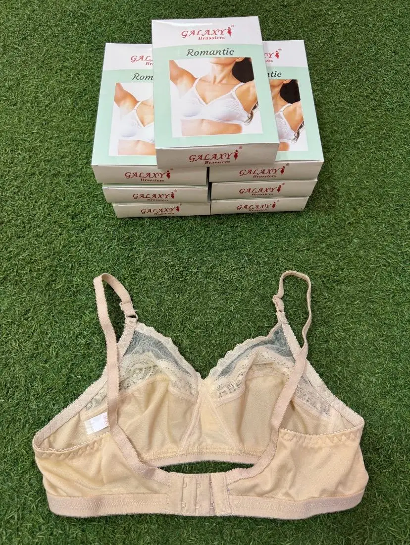 Cotton Lace Work Non-Padded Non-Padded Bra
