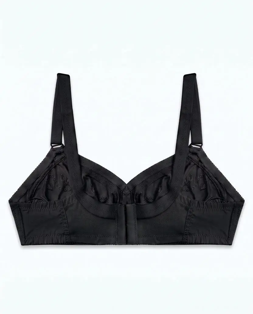 Cotton Embroidered Comfortable And Breathable Full Cup Bra