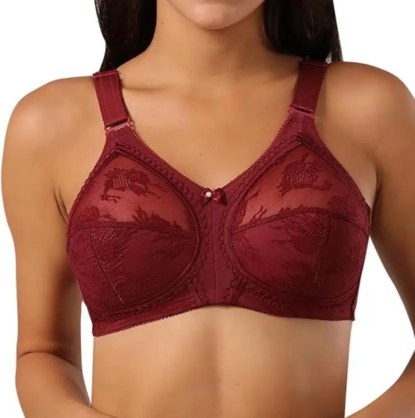 Original Galaxy/Triumph (Doreen Bra) Nylon Plain Light Weight Full Cup Bra