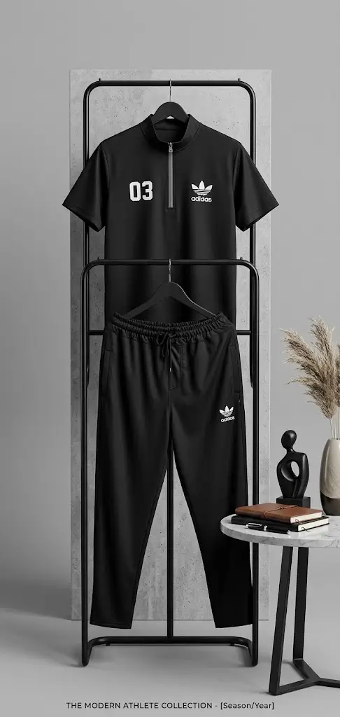 2 Pcs Men's Micro Interlock Printed Track Suit