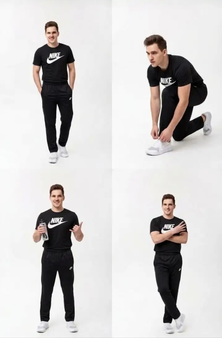 2 Pcs Men's Micro Interlock Printed Track Suit
