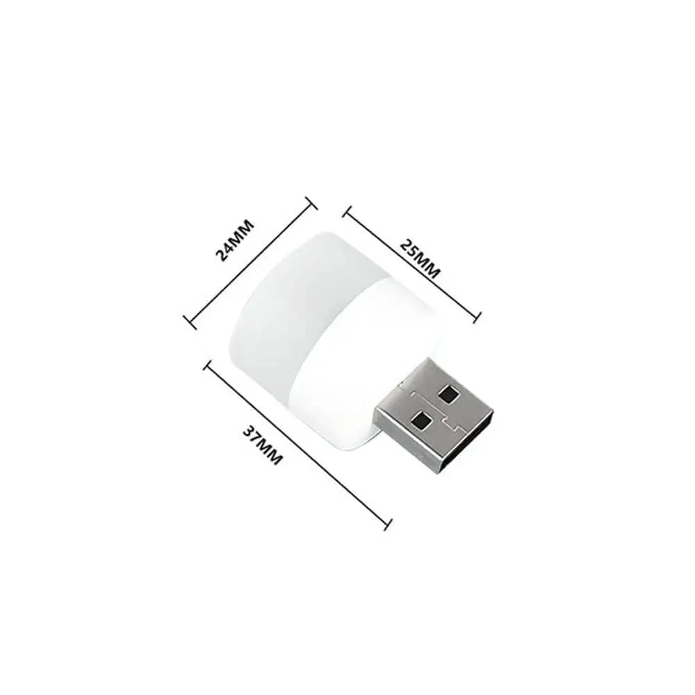 2 Pcs Mini USB Night Light | Indoor & Outdoor Camping Light