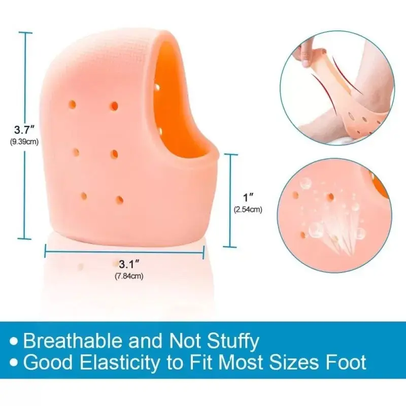 Silicone Heel Pads for Pain Relief & Anti Crack Heel