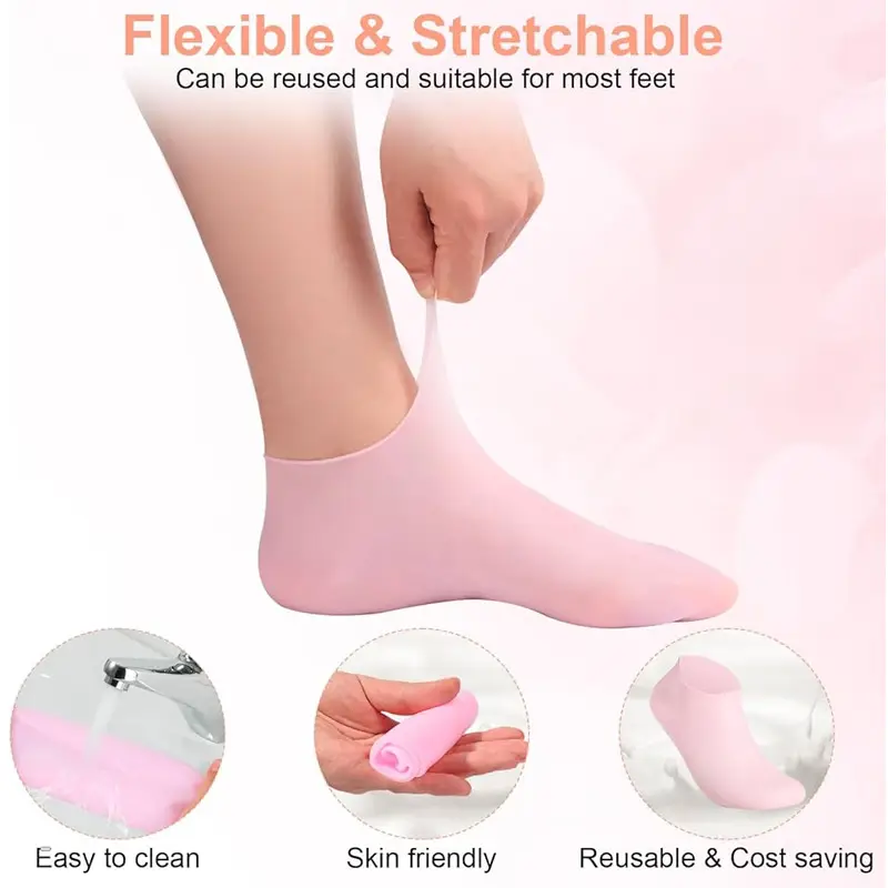 Moisture Silicone Gel Spa Socks for Soft Feet